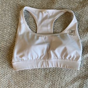 White Fila sports bra